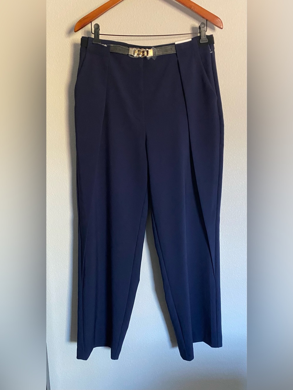 NWT. ANNE KLEIN
HIGH RISE WIDE LEG Trousers, Sz 10